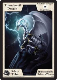 Thundercoil Dragon (First Edition) - Galaxy Tides - Exodus TCG card