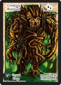 Creaking Rotwood (First Edition) - Crystal Forge - Exodus TCG card
