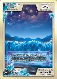 Shores of the Starry Blockade (First Edition) - Galaxy Tides - Exodus TCG card
