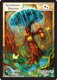 Sporeheart Shroom (First Edition) - Crystal Forge - Exodus TCG card