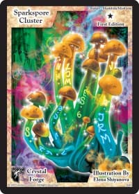 Sparkspore Cluster (First Edition) - Crystal Forge - Exodus TCG card