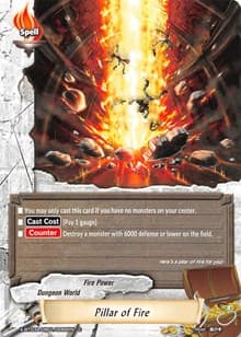 Pillar of Fire - LVL Up! Heroes & Adventurers! - Future Card BuddyFight card