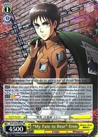 "My Fate to Bear" Eren - Attack on Titan Vol. 2 - Weiss Schwarz card