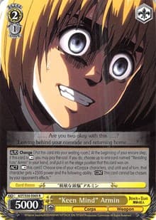 "Keen Mind" Armin - Attack on Titan Vol. 2 - Weiss Schwarz card