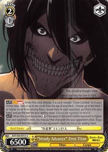 "Steady Advance" Eren Titan - Attack on Titan Vol. 2 - Weiss Schwarz card