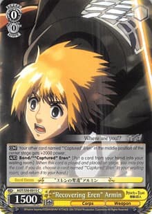 "Recovering Eren" Armin - Attack on Titan Vol. 2 - Weiss Schwarz card