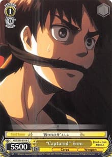 "Captured" Eren - Attack on Titan Vol. 2 - Weiss Schwarz card