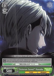"Veteran Scout" Nanaba (A) - Attack on Titan Vol. 2 - Weiss Schwarz card