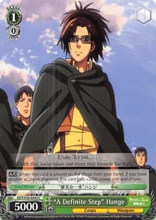 "A Definite Step" Hange - Attack on Titan Vol. 2 - Weiss Schwarz card