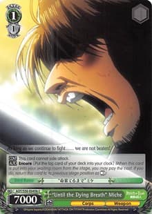 "Until the Dying Breath" Miche (B) - Attack on Titan Vol. 2 - Weiss Schwarz card
