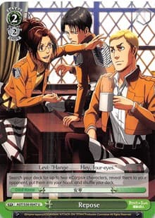 Repose - Attack on Titan Vol. 2 - Weiss Schwarz card