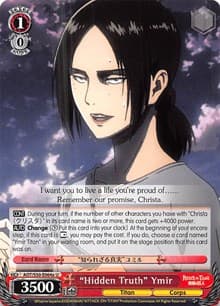 "Hidden Truth" Ymir (A) - Attack on Titan Vol. 2 - Weiss Schwarz card