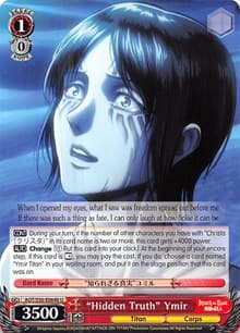 "Hidden Truth" Ymir (B) - Attack on Titan Vol. 2 - Weiss Schwarz card