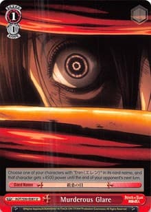 Murderous Glare - Attack on Titan Vol. 2 - Weiss Schwarz card
