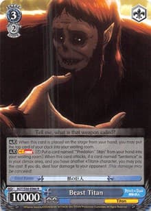 Beast Titan - Attack on Titan Vol. 2 - Weiss Schwarz card