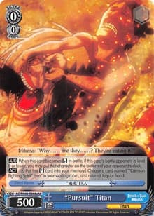 "Pursuit" Titan (A) - Attack on Titan Vol. 2 - Weiss Schwarz card
