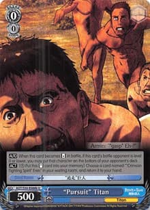 "Pursuit" Titan (B) - Attack on Titan Vol. 2 - Weiss Schwarz card