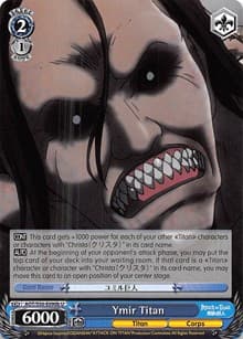 Ymir Titan (B) - Attack on Titan Vol. 2 - Weiss Schwarz card