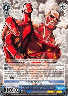 "Enemy of Humanity" Colossal Titan - Attack on Titan Vol. 2 - Weiss Schwarz card