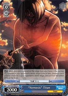 "Nemesis" Titan - Attack on Titan Vol. 2 - Weiss Schwarz card