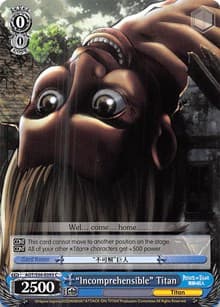 "Incomprehensible" Titan - Attack on Titan Vol. 2 - Weiss Schwarz card