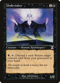 Undertaker - Timeshifted - Magic: The Gathering card