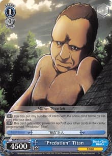 "Predation" Titan (A) - Attack on Titan Vol. 2 - Weiss Schwarz card