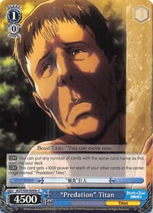 "Predation" Titan (C) - Attack on Titan Vol. 2 - Weiss Schwarz card