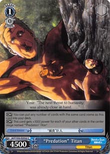 "Predation" Titan (D) - Attack on Titan Vol. 2 - Weiss Schwarz card