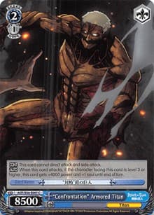 "Confrontation" Armored Titan - Attack on Titan Vol. 2 - Weiss Schwarz card