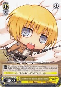 "Mischievous Battle" Chimi Armin - Attack on Titan Vol. 2 - Weiss Schwarz card