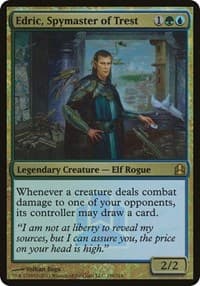 Edric, Spymaster of Trest (Commander Launch Promo) - Oversize Cards - Magic: The Gathering card