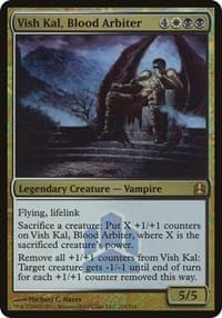 Vish Kal, Blood Arbiter (Commander Launch Promo) - Oversize Cards - Magic: The Gathering card