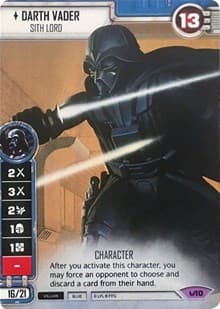 Darth Vader - Sith Lord (SDCC Alternate Full Art) - SWD: Promo Cards - Star Wars: Destiny card