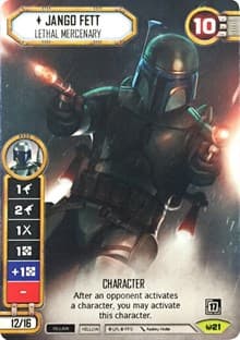 Jango Fett - Lethal Mercenary (Alternate Full Art) - SWD: Promo Cards - Star Wars: Destiny card