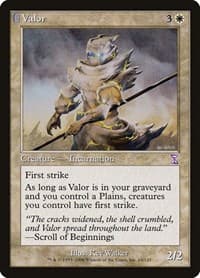 Valor - Timeshifted - Magic: The Gathering card