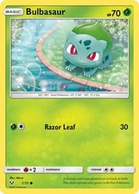 Bulbasaur - Shining Legends - Pokemon card