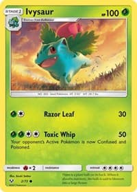 Ivysaur - Shining Legends - Pokemon card