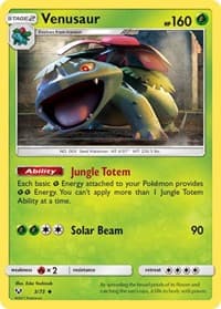 Venusaur - Shining Legends - Pokemon card