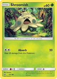 Shroomish - Shining Legends - Pokemon card