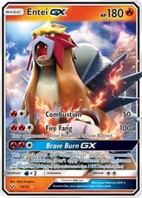Entei GX - Shining Legends - Pokemon card