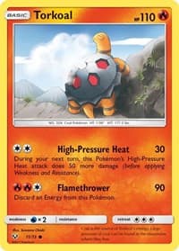 Torkoal - Shining Legends - Pokemon card