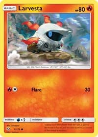 Larvesta - Shining Legends - Pokemon card