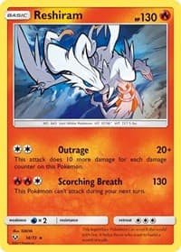 Reshiram - Shining Legends - Pokemon card