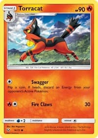 Torracat - Shining Legends - Pokemon card
