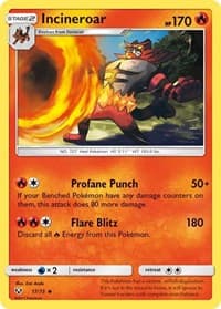 Incineroar - Shining Legends - Pokemon card