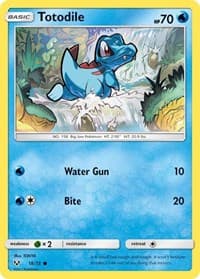 Totodile - Shining Legends - Pokemon card