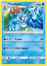 Feraligatr - Shining Legends - Pokemon card