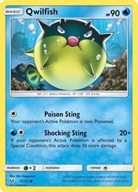 Qwilfish - Shining Legends - Pokemon card