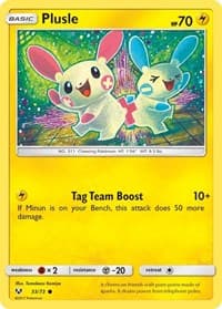 Plusle - Shining Legends - Pokemon card